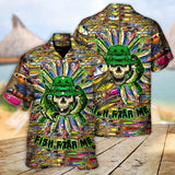 Maxcorners Fishing Just A Man Loves Fishing Skull Cool Hawaiian Shirt