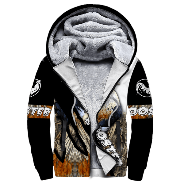 Maxcorners King Rooster Painted 3D Over Printed Unisex Deluxe Hoodie