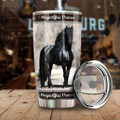 Maxcorners Beautiful Horse Stainless Steel Tumbler 03