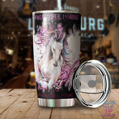 Maxcorners Beautiful Horse Stainless Steel Tumbler 01
