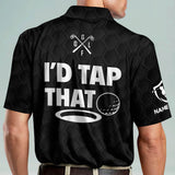 Maxcorners Golf Premium I'd Tap That Personalized Name All Over Printed Shirt