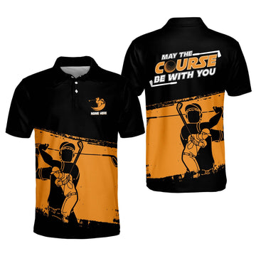 Maxcorners Golf Premium May The Course Be With You Personalized Name All Over Printed Shirt
