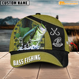 Maxcorners Personalized Take A Bite Preying Bass Fishing Cap