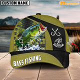 Maxcorners Personalized Take A Bite Bass Fishing Cap