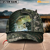 Maxcorners Personalized Zip Up Bass Fishing Cap All Over Printed Color13