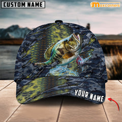 Maxcorners Personalized Steel Bass Fishing Cap