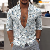 Maxcorners Deer White Casual Shirt