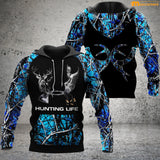 Maxcorners Deer Hunting Hoodie Blue