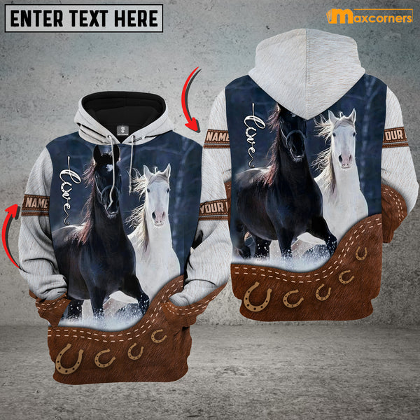 Maxcorners Personalized Couple Horse