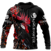 Maxcorners King Rooster Unisex Hoodie