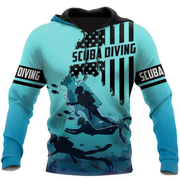 Maxcorners Scuba Diving America All Over Printed Shirt