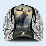 Maxcorners Hunting Moose Forest Personalized Cap