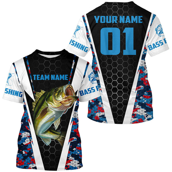 Maxcorners Custom Team Name Your Name Bass Fishing Sport Jerseys
