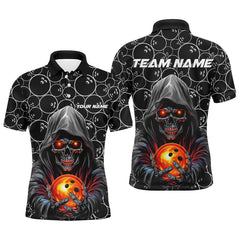 Max Corner Halloween Bowling Outfits Skull Bowling Jerseys Custom Name And Team Shirt