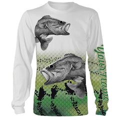 Maxcorners Largemouth Bass Fishing Customize Name 3D All Over Printed Shirts