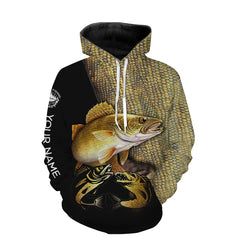 Maxcorners Walleye Fishing Customize Name 3D Shirts