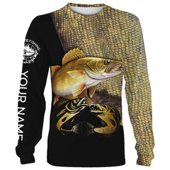 Maxcorners Walleye Fishing Customize Name 3D Shirts