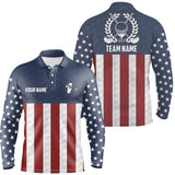 Max Corner Mens golf polo shirts American flag custom patriotic team mens golf shirt, golfing gifts