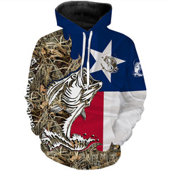 Max Corners TX Texas Bass fishing flag fishing camo Custom name fishing Hoodie