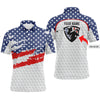 Max Corner American flag men golf polo shirts custom name and logo, personalized team golf Polo shirt