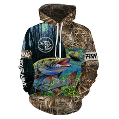 Max Corners Musky Fishing camo Customize name 3D Hoodie