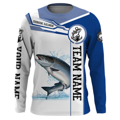 Maxcorners Chinook Salmon Fishing UV Protection Quick Dry Customize Name And Team Name Tournament Shirts