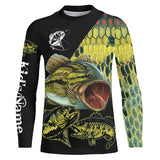 Maxcorners Personalized Fishing 3D Shirt Largemouth Bass Fishing
