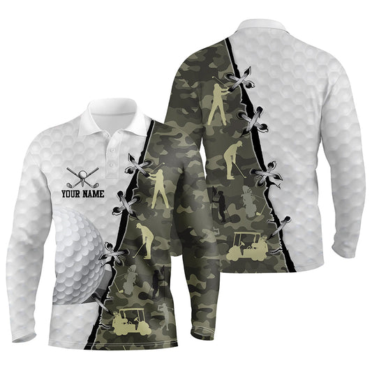 Max Corner Mens golf polo shirts custom name camouflage golf shirts, team golf tops for mens