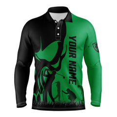 Max Corner Cool Mens golf polos shirts custom name skull golf black shirt jerseys, golf wear for mens