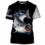 Maxcorners Customize All Over Printed 3D Striped Bass (Striper) Fishing Shirts