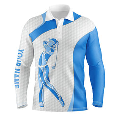 Max Corner Golf white mens golf polo shirts - golf gifts for men custom name best mens golf wears