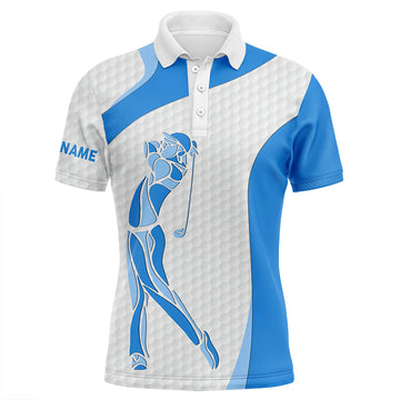 Max Corner Golf white mens golf polo shirts - golf gifts for men custom name best mens golf wears