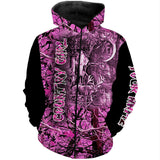 Max Corner Pink camo Women's hunting clothes custom Name 3D All over printing Gift For Hunter