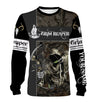 Max Corner Grim Reaper Bow hunter Camo Custom Name 3D All over print shirts Gift For Hunter