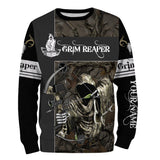 Max Corner Grim Reaper Bow hunter Camo Custom Name 3D All over print shirts Gift For Hunter