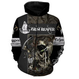 Max Corner Grim Reaper Bow hunter Camo Custom Name 3D All over print shirts Gift For Hunter