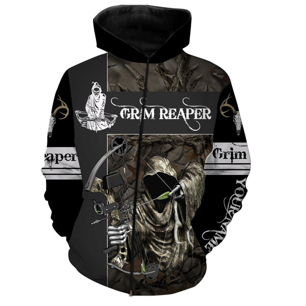 Max Corner Grim Reaper Bow hunter Camo Custom Name 3D All over print shirts Gift For Hunter