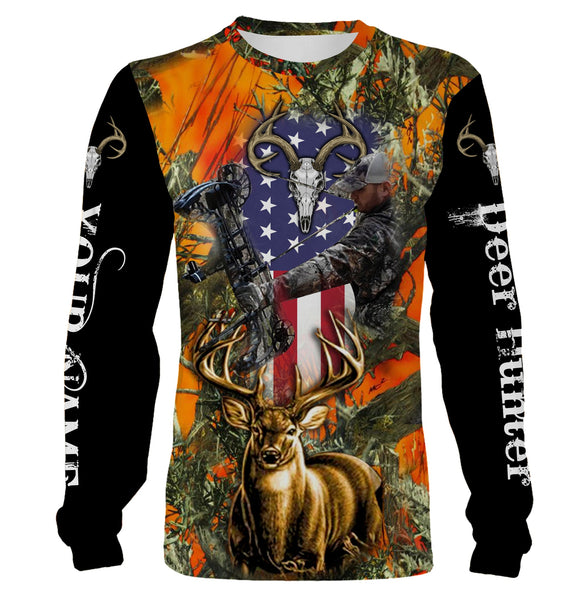 Max Corner Deer hunting Orange camo Custom Name 3D All over print shirts Gift For Hunter