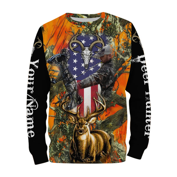 Max Corner Deer hunting Orange camo Custom Name 3D All over print shirts Gift For Hunter