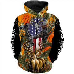 Max Corner Deer hunting Orange camo Custom Name 3D All over print shirts Gift For Hunter