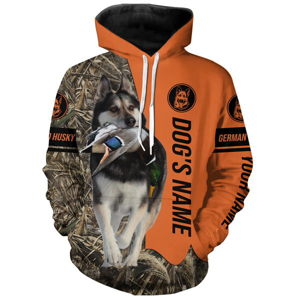 Max Corners German Shepherd Husky Hunting Dog Personalized 3D All Over Printed Hoodie