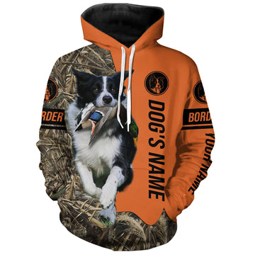 Max Corners Border Collies Duck, Pheasant Hunting Dog Personalized 3D All Over Printed Hoodie