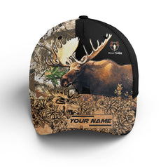 Maxcorners Moose Hunting Camouflage Personalized Cap