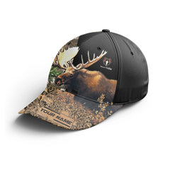 Maxcorners Moose Hunting Camouflage Personalized Cap