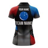 Maxcorners USA Bowling For Team Patriotic Premium Customized Name 3D Shirt For Women