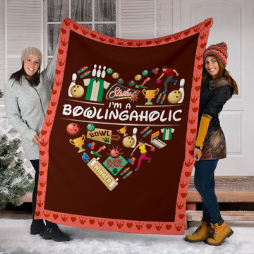 Maxcorners I'm A Bowlingaholic Blanket