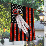 Maxcorners Native American Flag Four Directions Feather