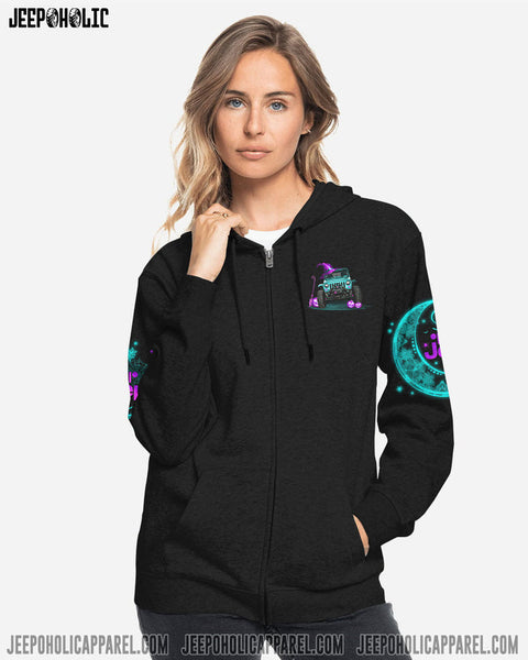 Maxcorners Not All Witches Mandala Crescent Moon Hoodie PT