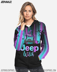 Maxcorners My Broom Broke Light Jeep Hoodie PT12