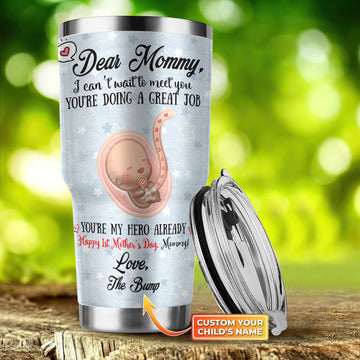 Maxcorners Mother's Day Dear Mommy Personalized 3D Over Printed Tumbler